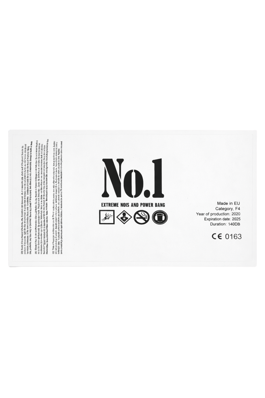 PyroBatzi® „SUPER NO. 1 “ Sticker (7x14cm)