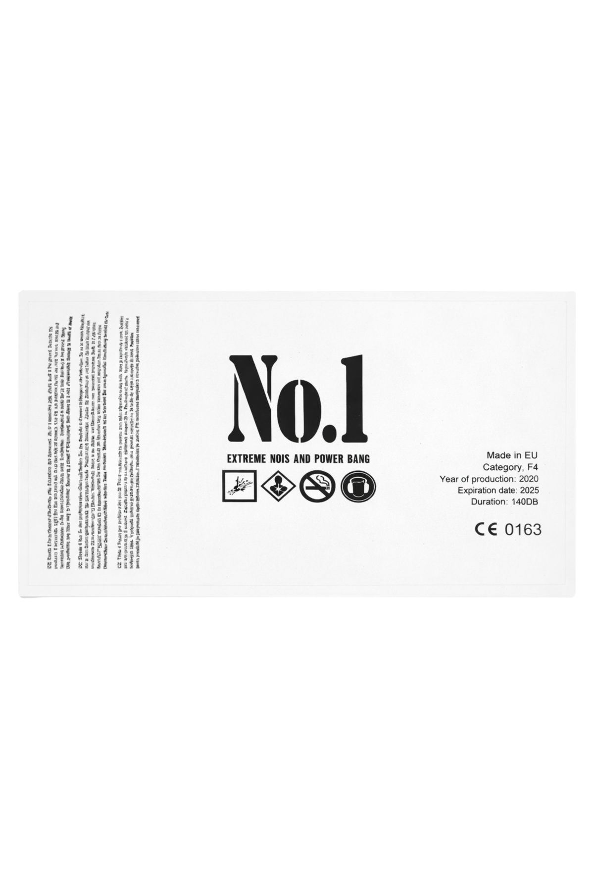 PyroBatzi® „SUPER NO. 1 “ Sticker (7x14cm)